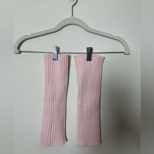 PrettyLittleThing Pink Ribbed Arm & Leg Warmer Duo